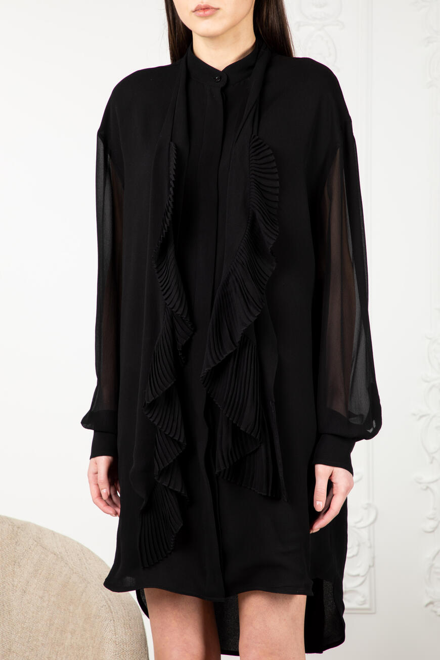 Платье Givenchy Из Шелка Черный