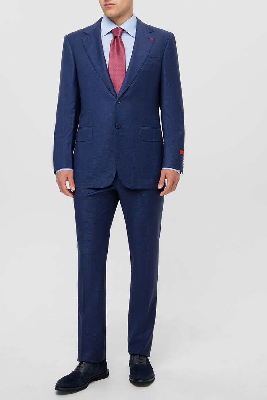 

Костюм Isaia Из Шерсти Т/Синий