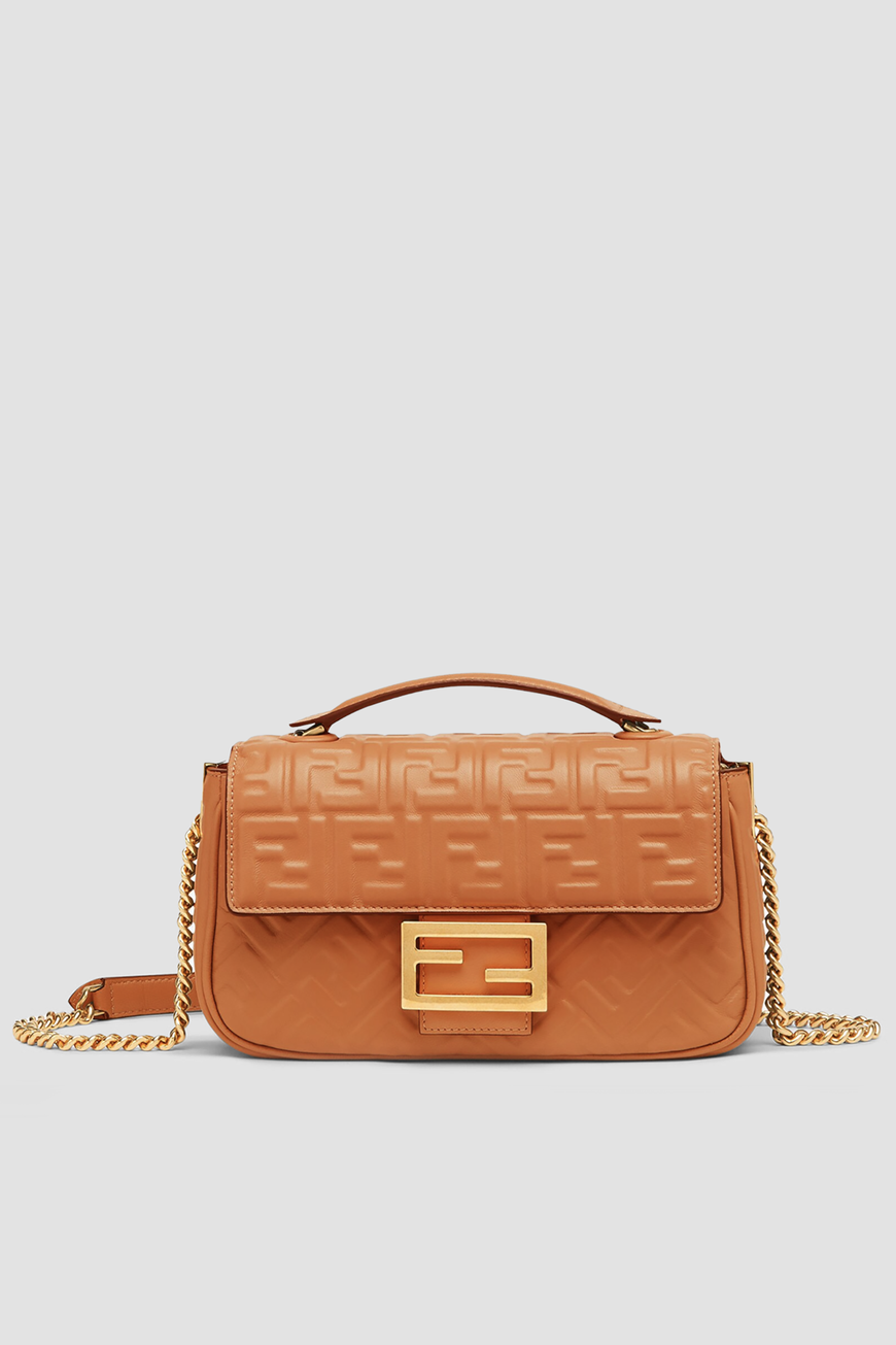 

Сумка Fendi Модель Baguette Chain Midi, Оранжевый