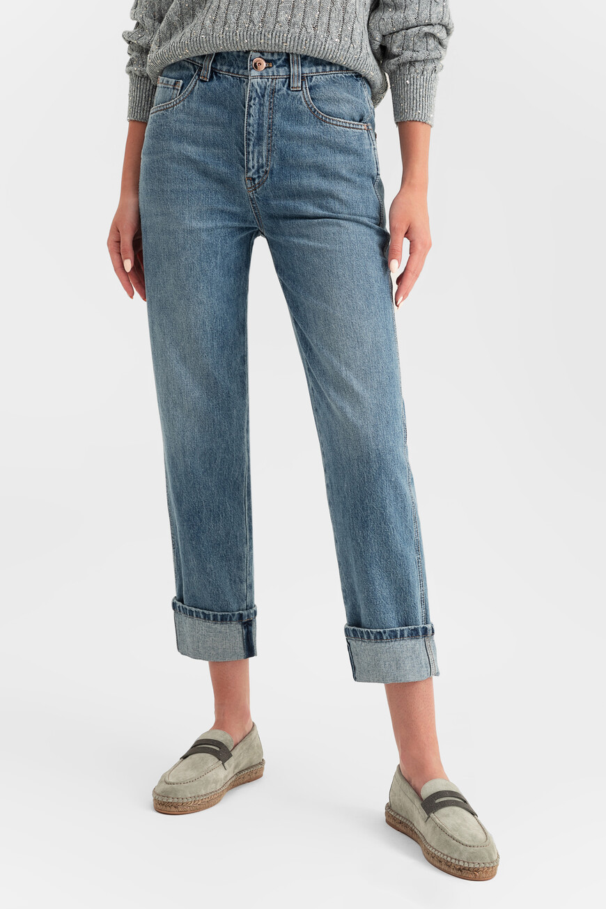 

Джинсы Brunello Cucinelli Модель Skater, Св.синий