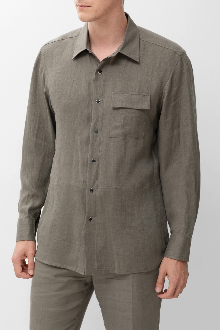 

Рубашка Kiton, Серый
