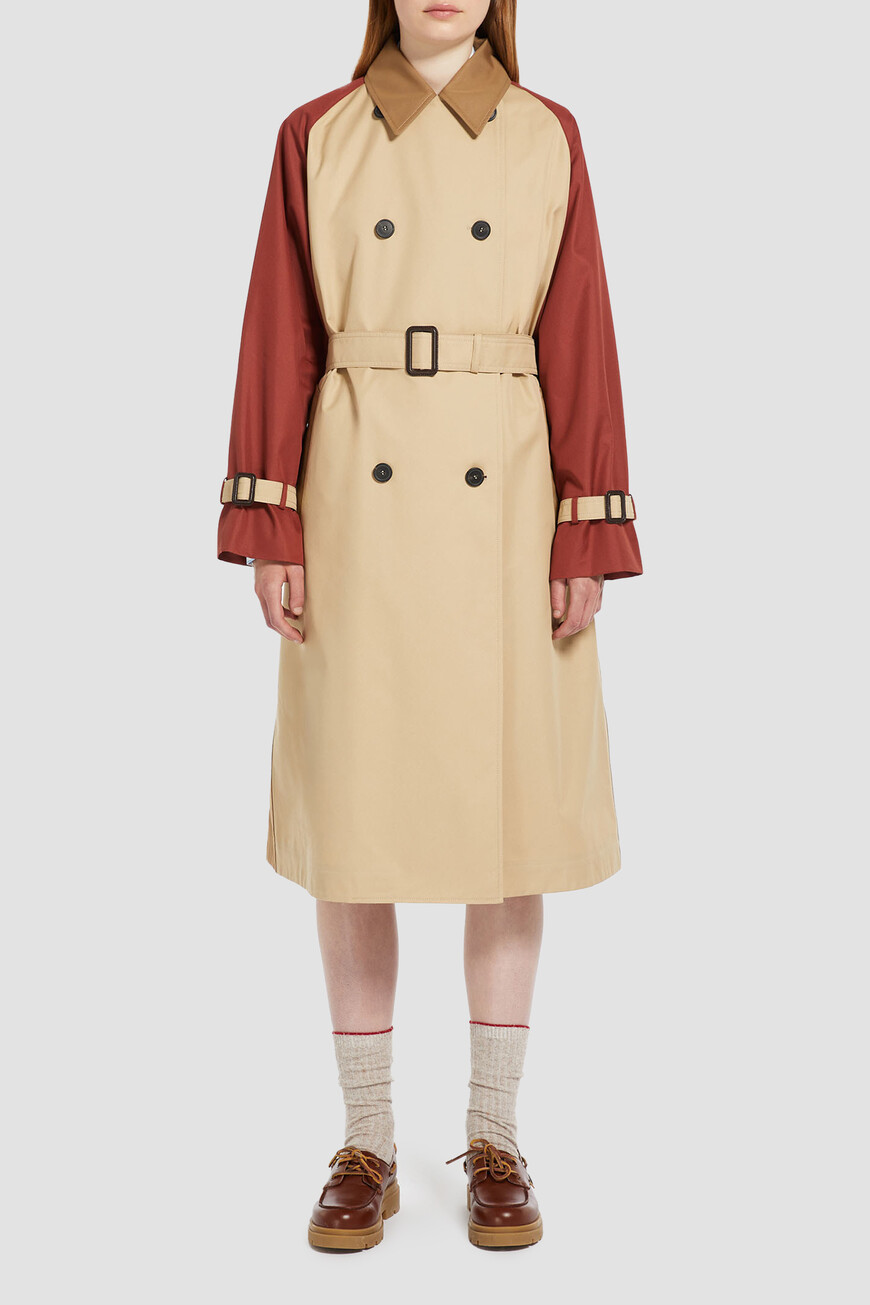 

Плащ Max Mara, Бежевый/коричневый