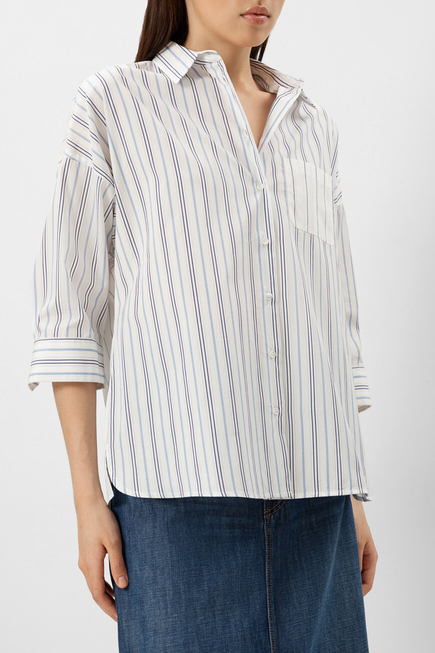 

Рубашка Max Mara, Белый/синий