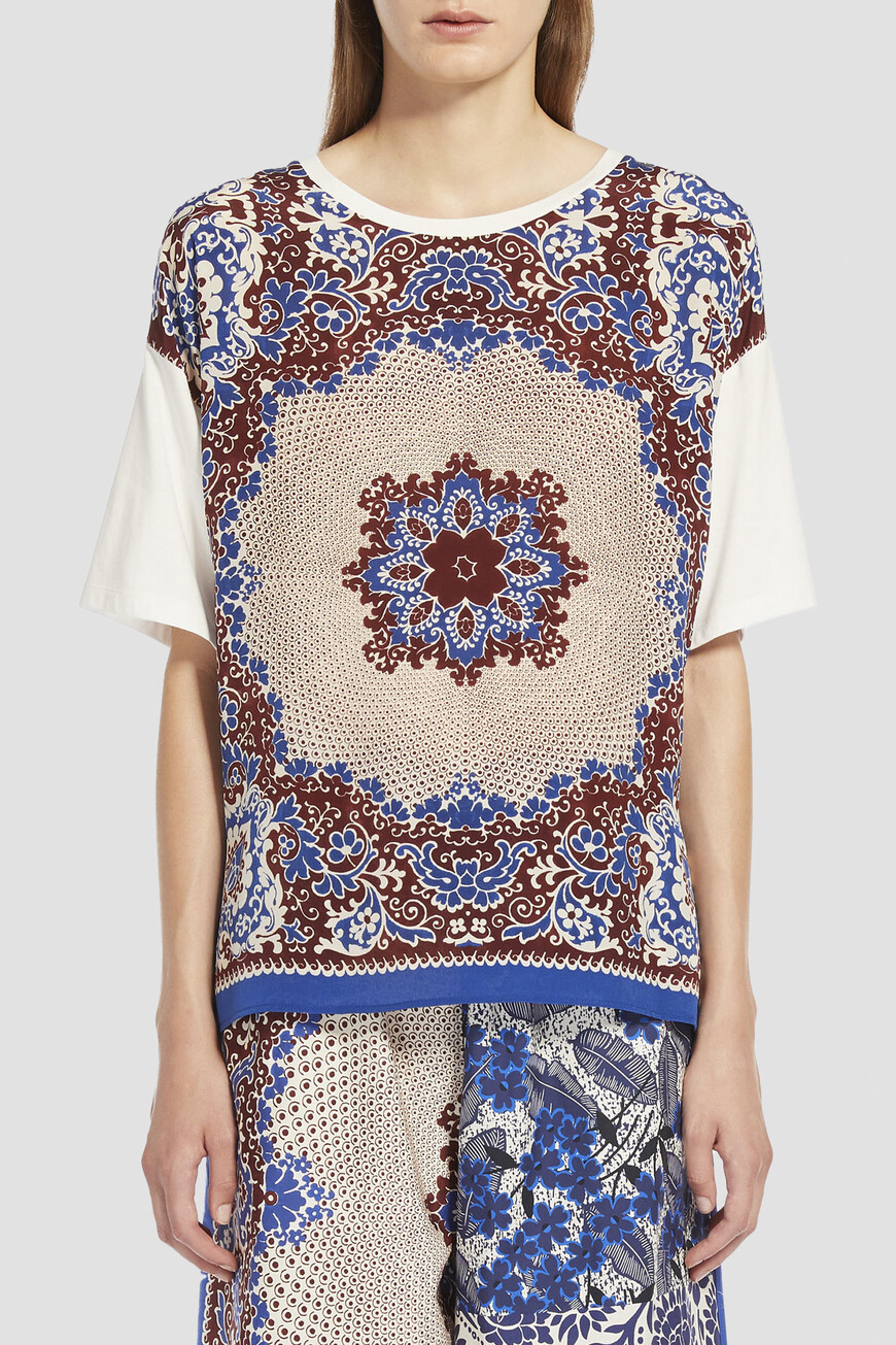 

Блуза Max Mara, Синий/белый