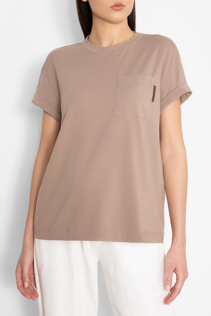 

Футболка Brunello Cucinelli, Бежевый