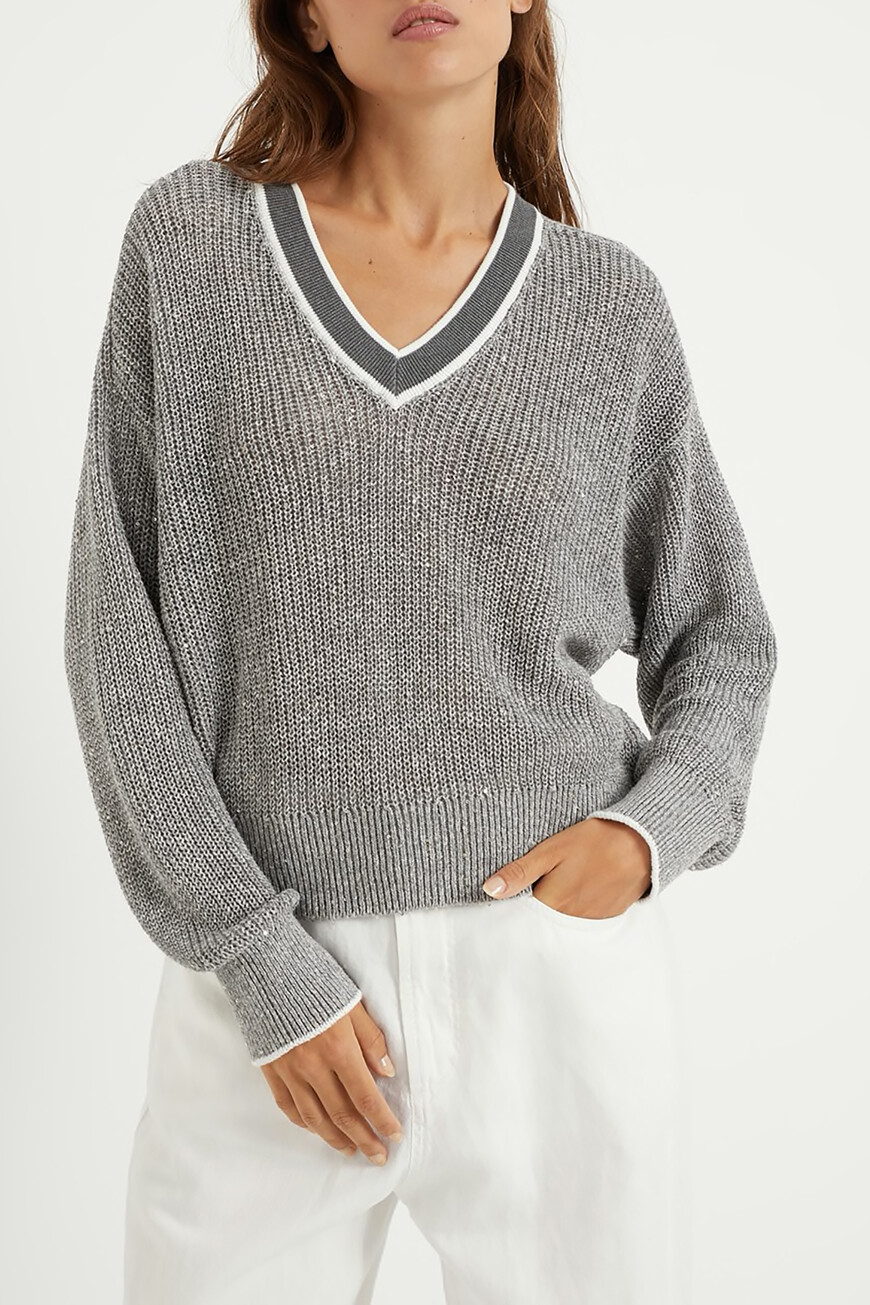 

Свитер Brunello Cucinelli Модель Active Dazzling, Серый