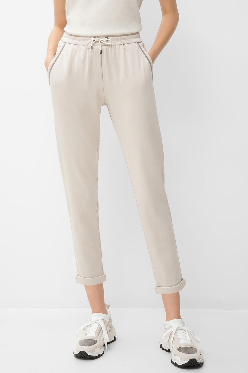 

Брюки Brunello Cucinelli Модель Линии Travelwear, Жемчужный