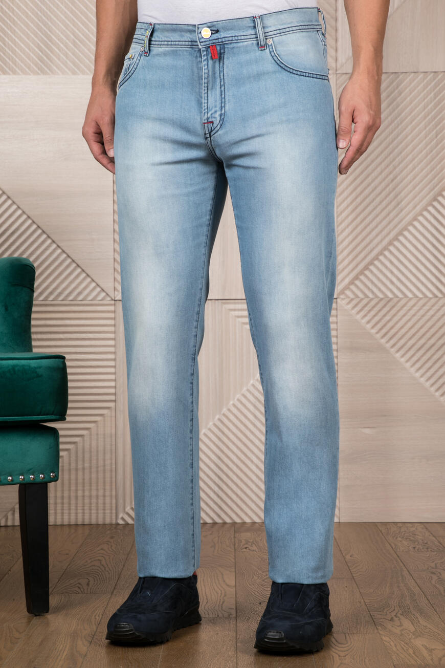 

Джинсы Kiton Прямого Кроя, Голубой