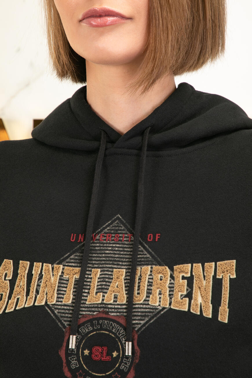 saint laurent university hoodie