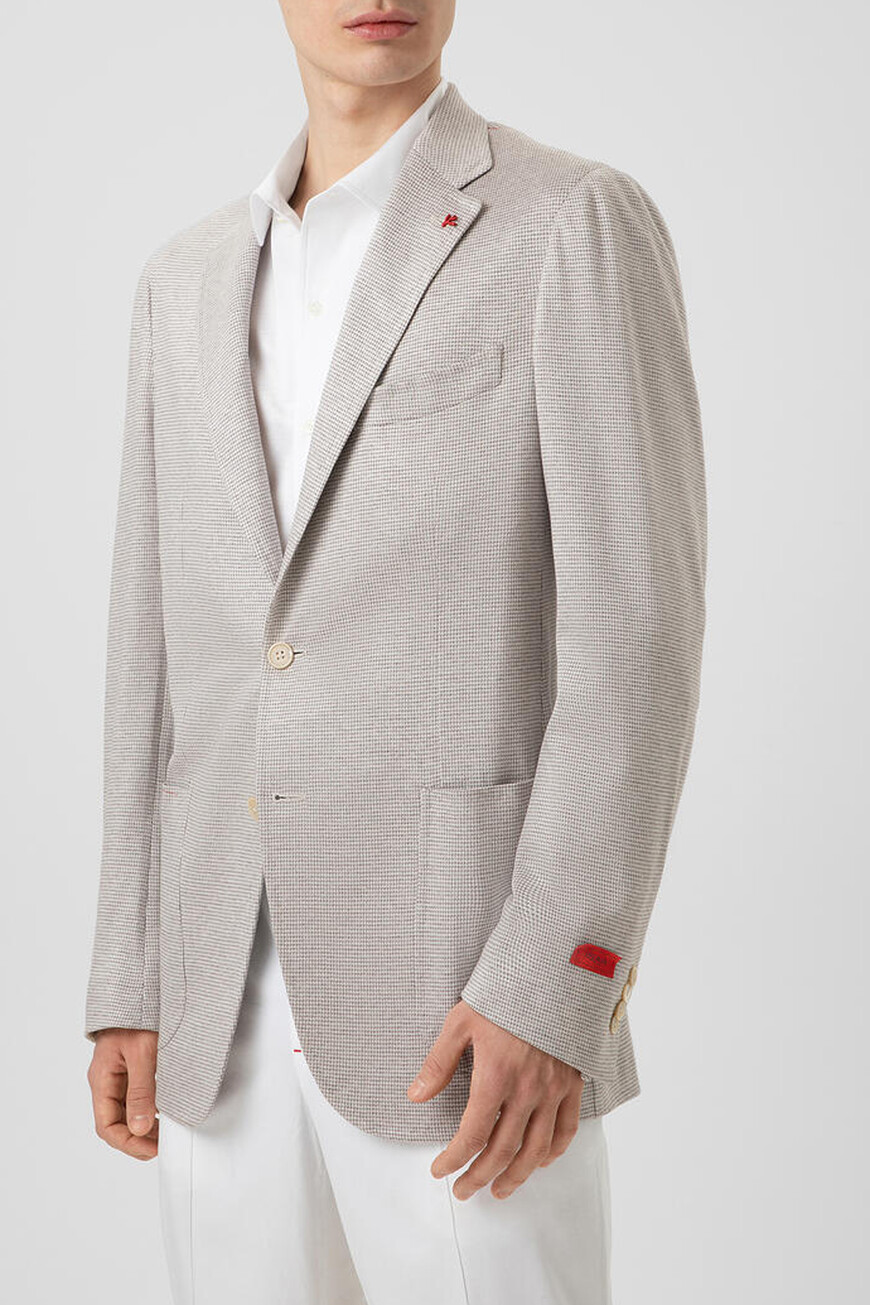 

Пиджак Isaia, Белый/коричневый