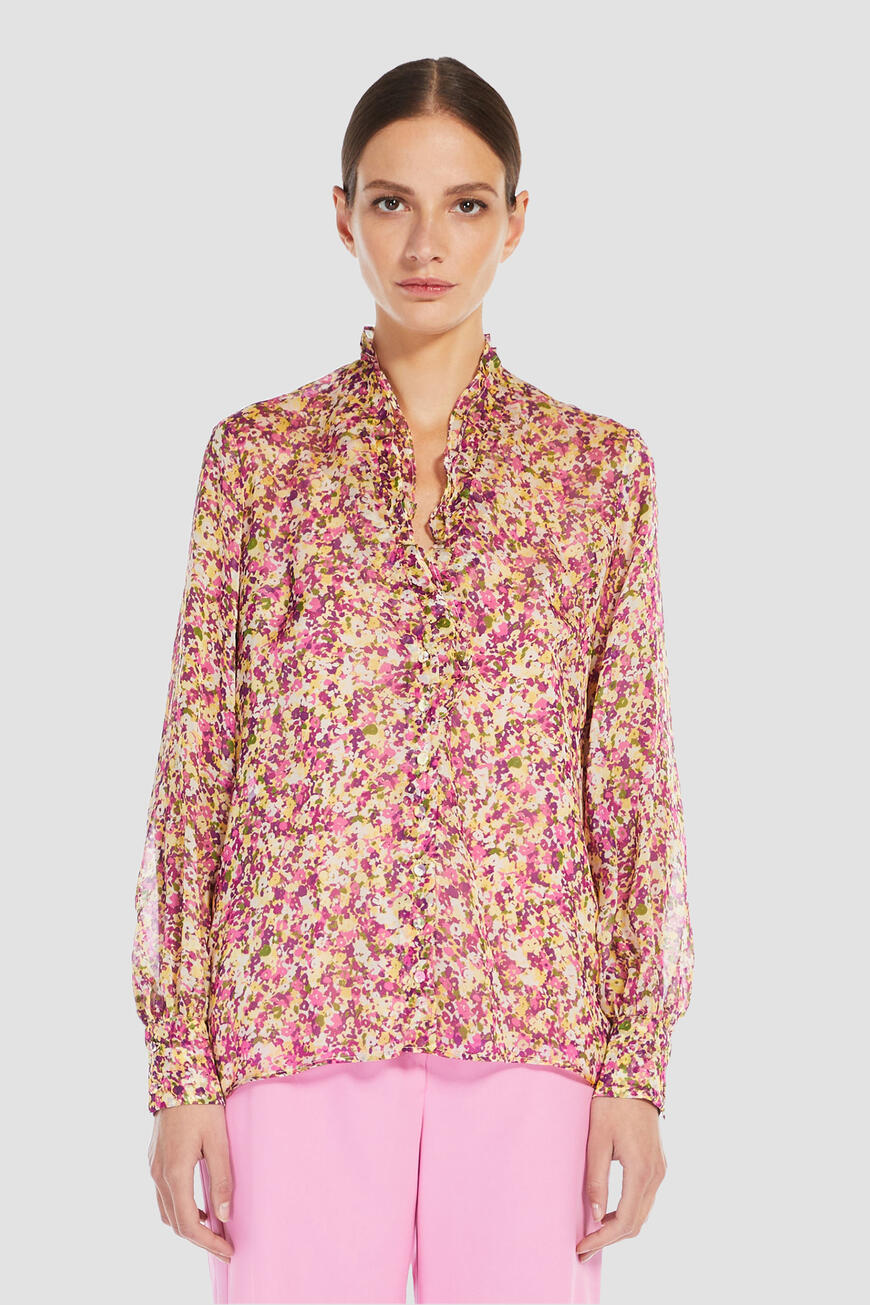 

Блуза Max Mara, Св.желтый/розовый