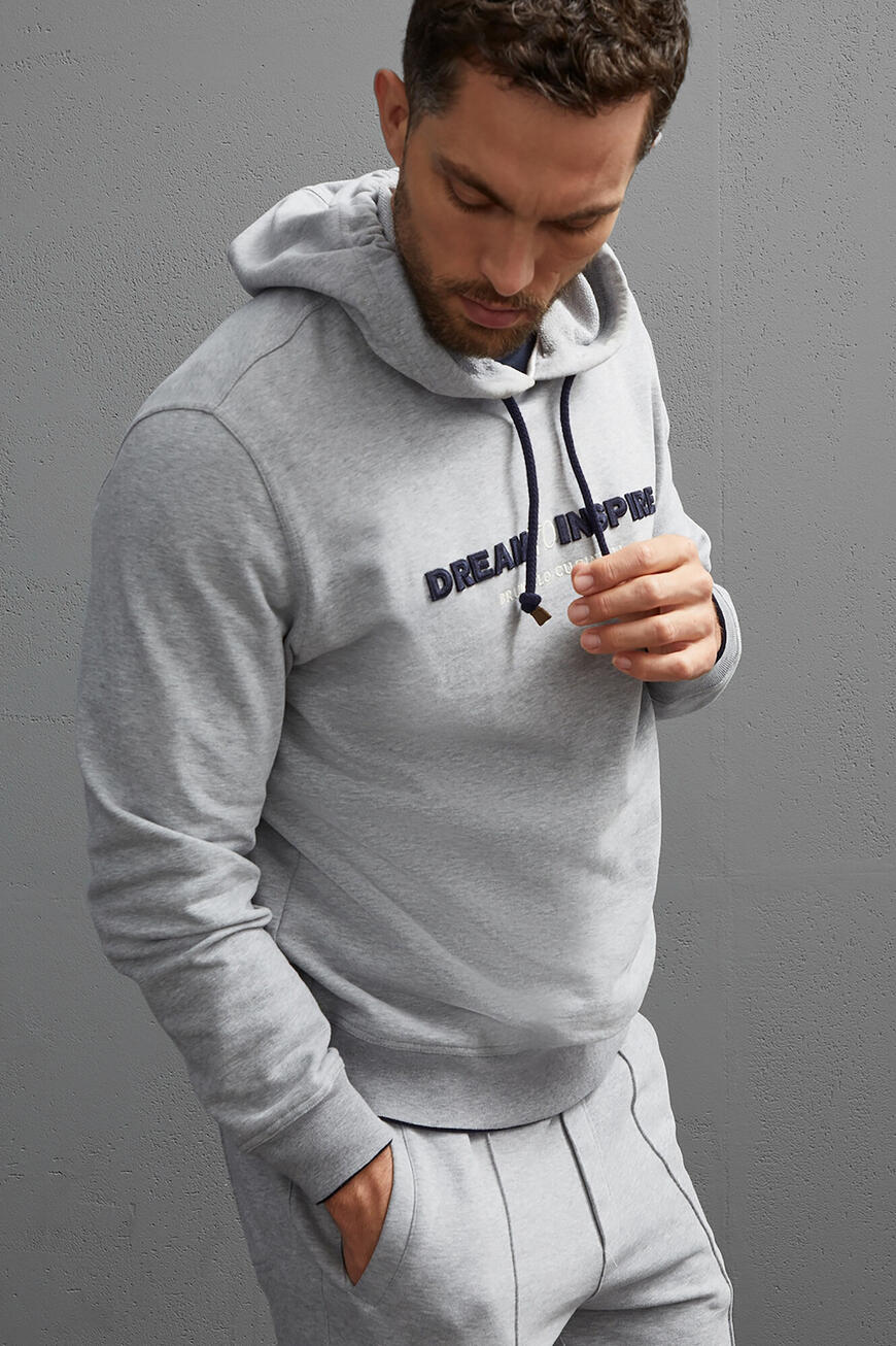 

Худи Brunello Cucinelli Модель Линии Travelwear, Серый