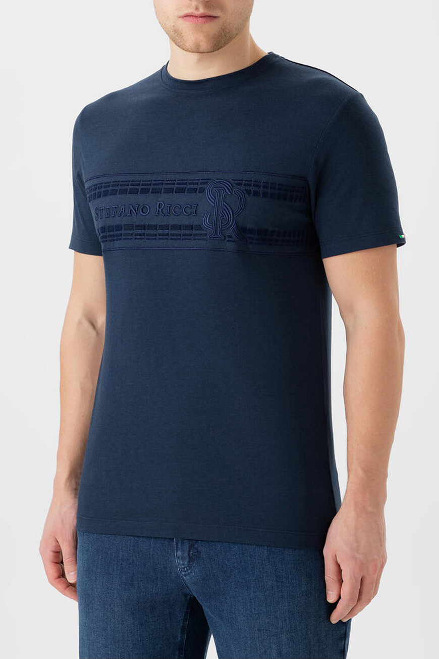 

Футболка Stefano Ricci, Т.синий