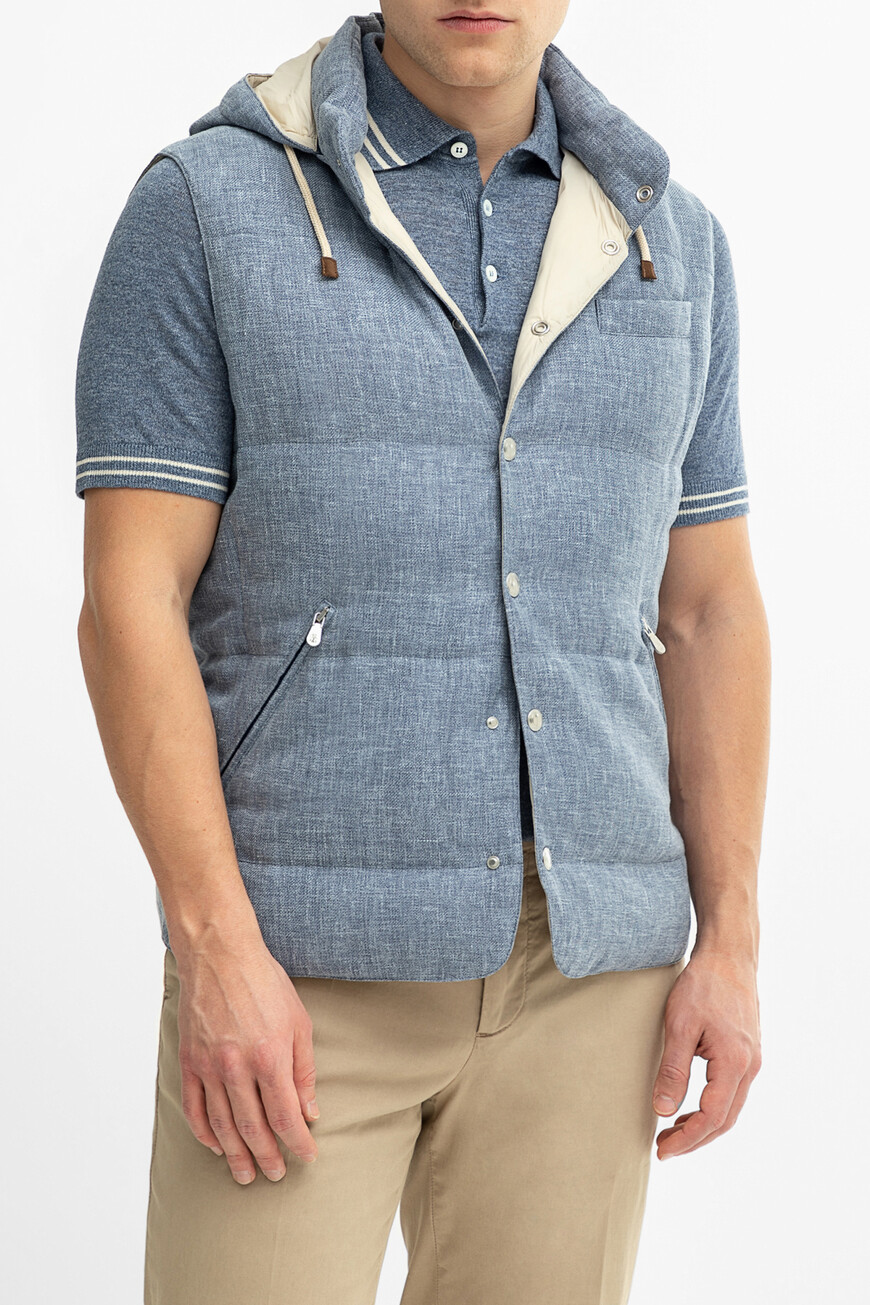 

Жилет Brunello Cucinelli, Св.синий