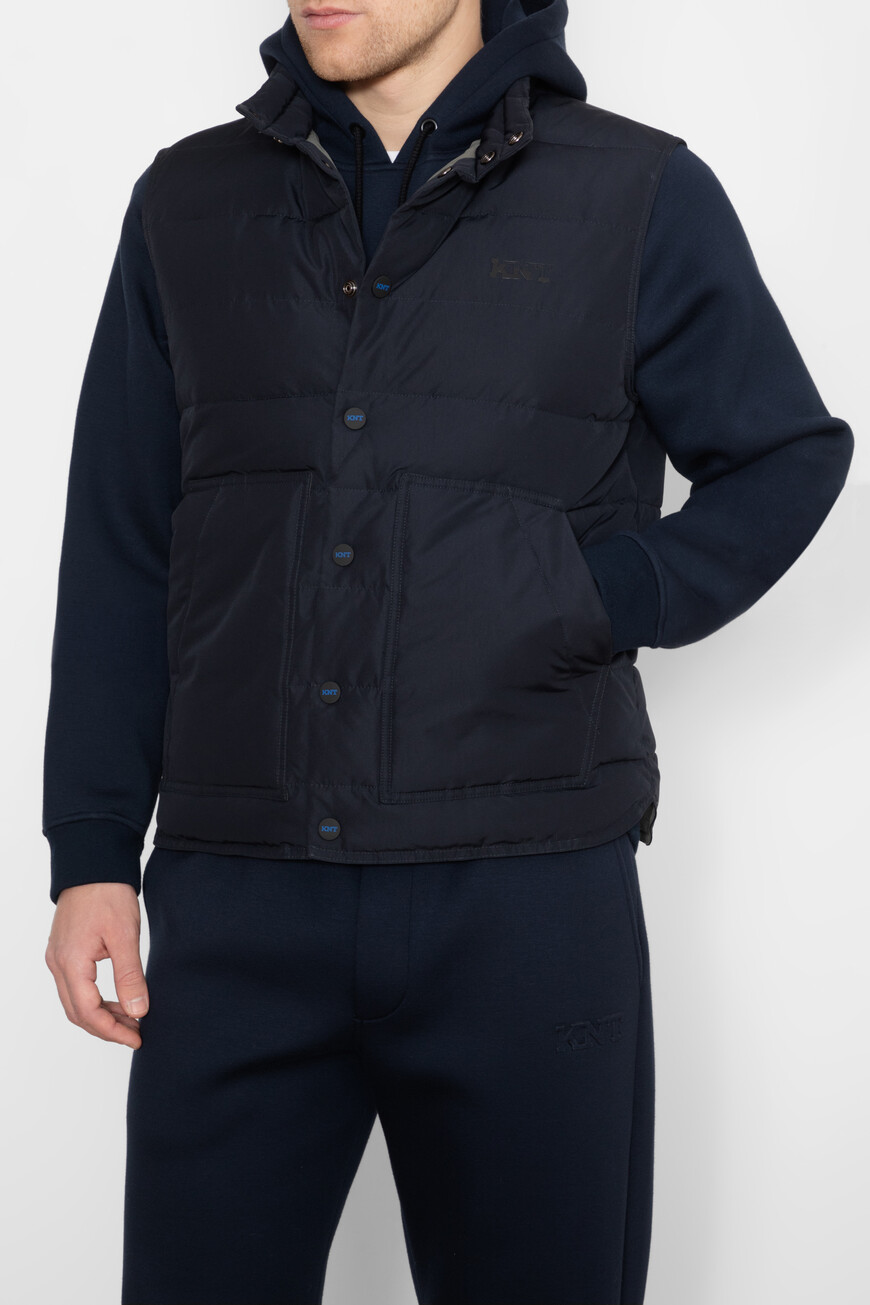 

Жилет Kiton Модель Из Коллекции Knt, Т.синий