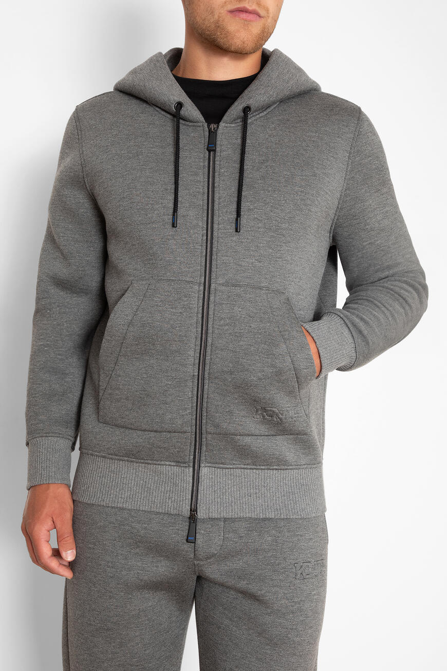 

Худи Kiton Модель Из Коллекции Knt, Серый