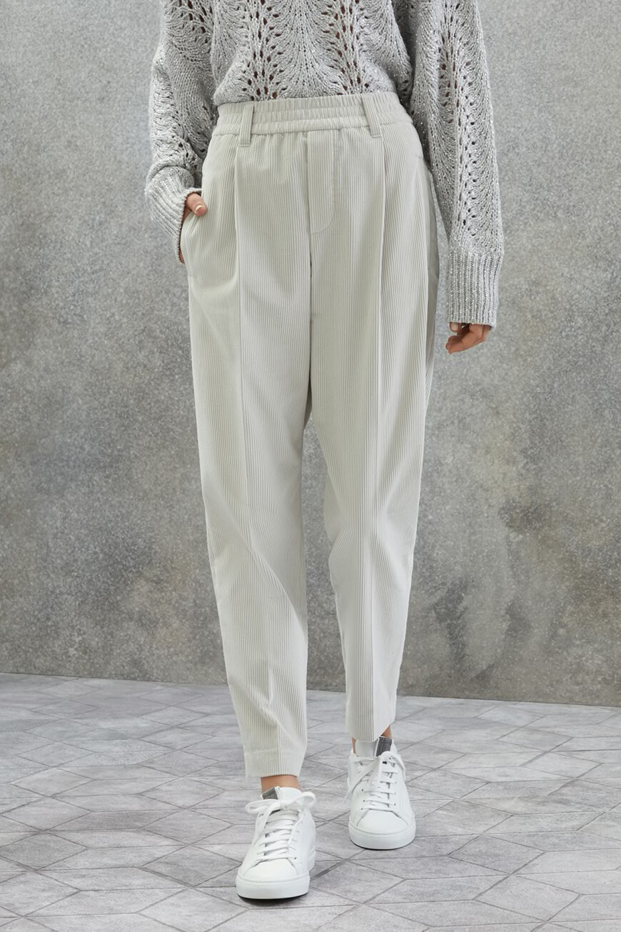 

Брюки Brunello Cucinelli Модель Corduroy, Бежевый
