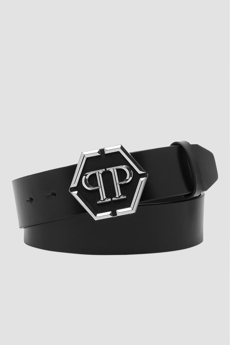

Ремень Philipp Plein, Черный/серебро