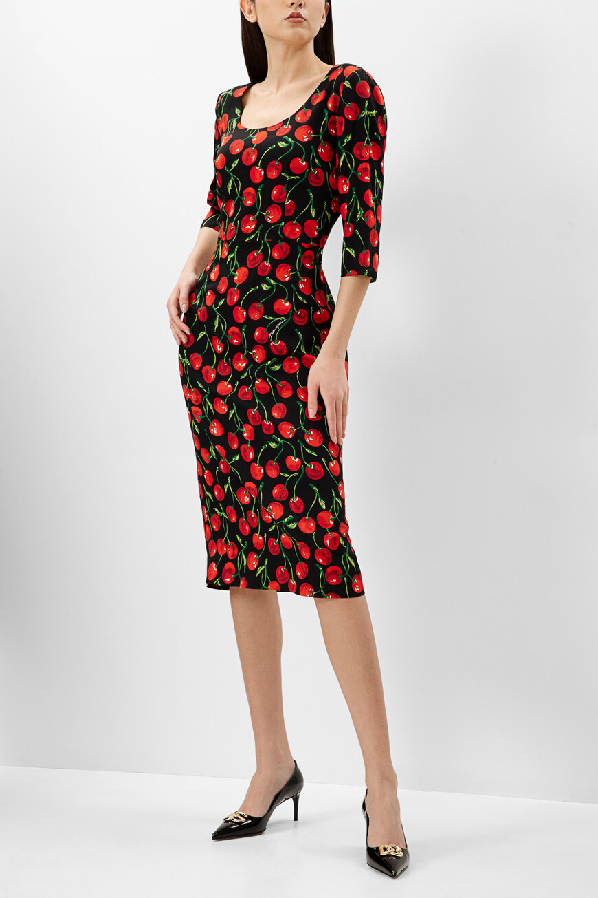 

Платье Dolce & Gabbana Модель Из Коллекции Black Sicily, Черный/красный