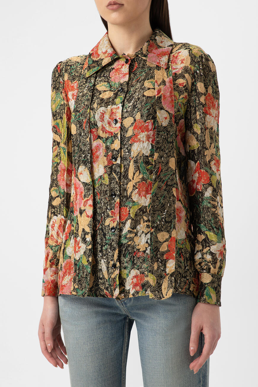 Блузка Saint Laurent Цветной
